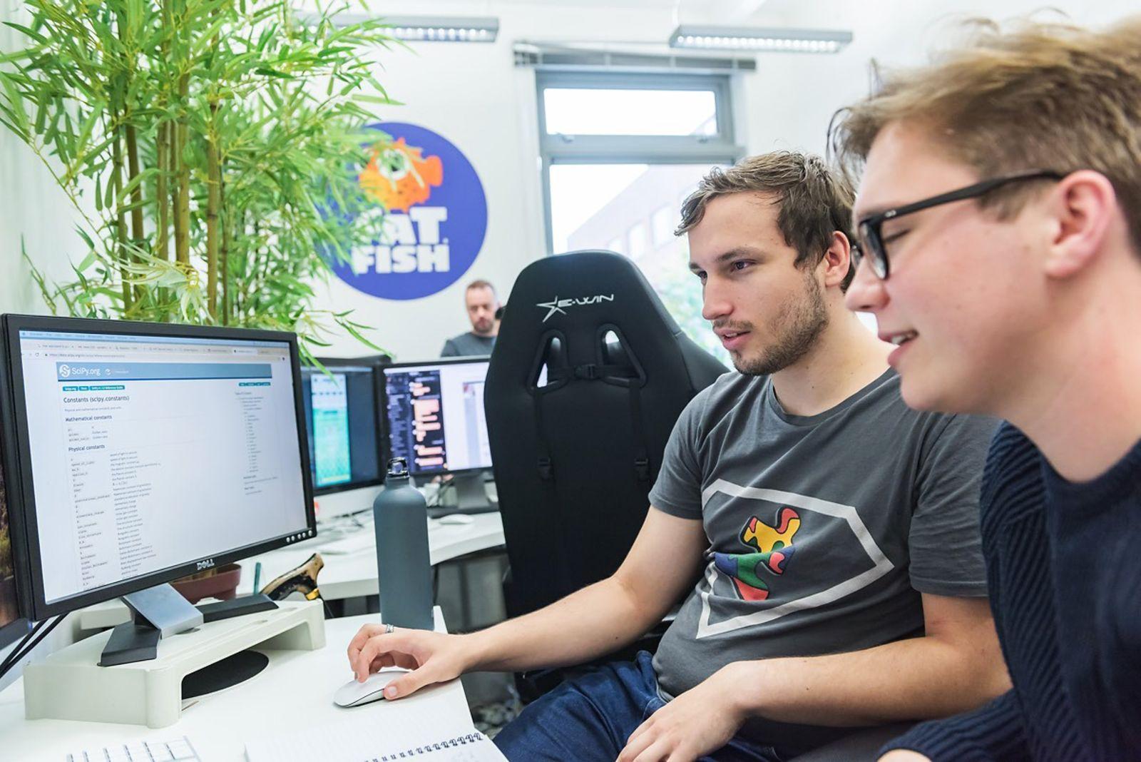 FatFish team in the office